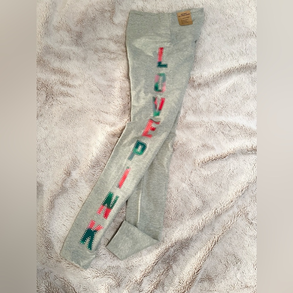 {PINK VICTORIAS SECRET} LOVE PINK HIGH WAIST FULL LENGTH LEGGING